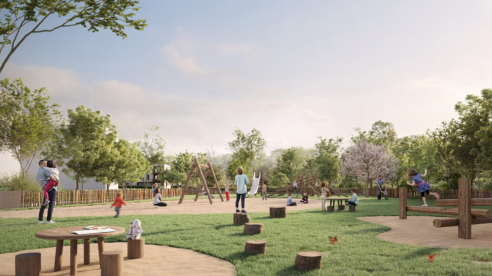 Aire de jeux pour enfants dans le quartier Guddebierg